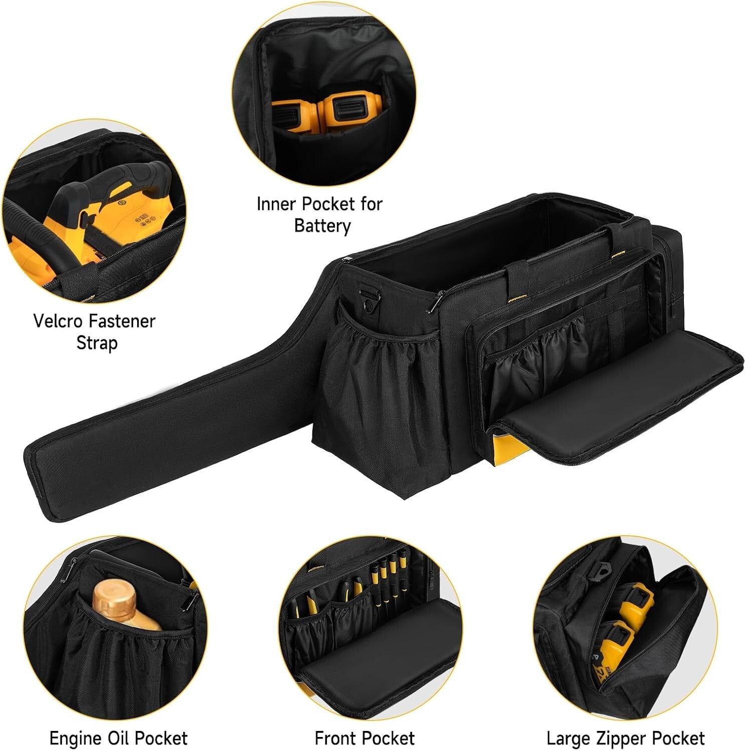 Versatile Hydro-Proof Chainsaw Storage Bag - Detachable Strap for Easy Carrying