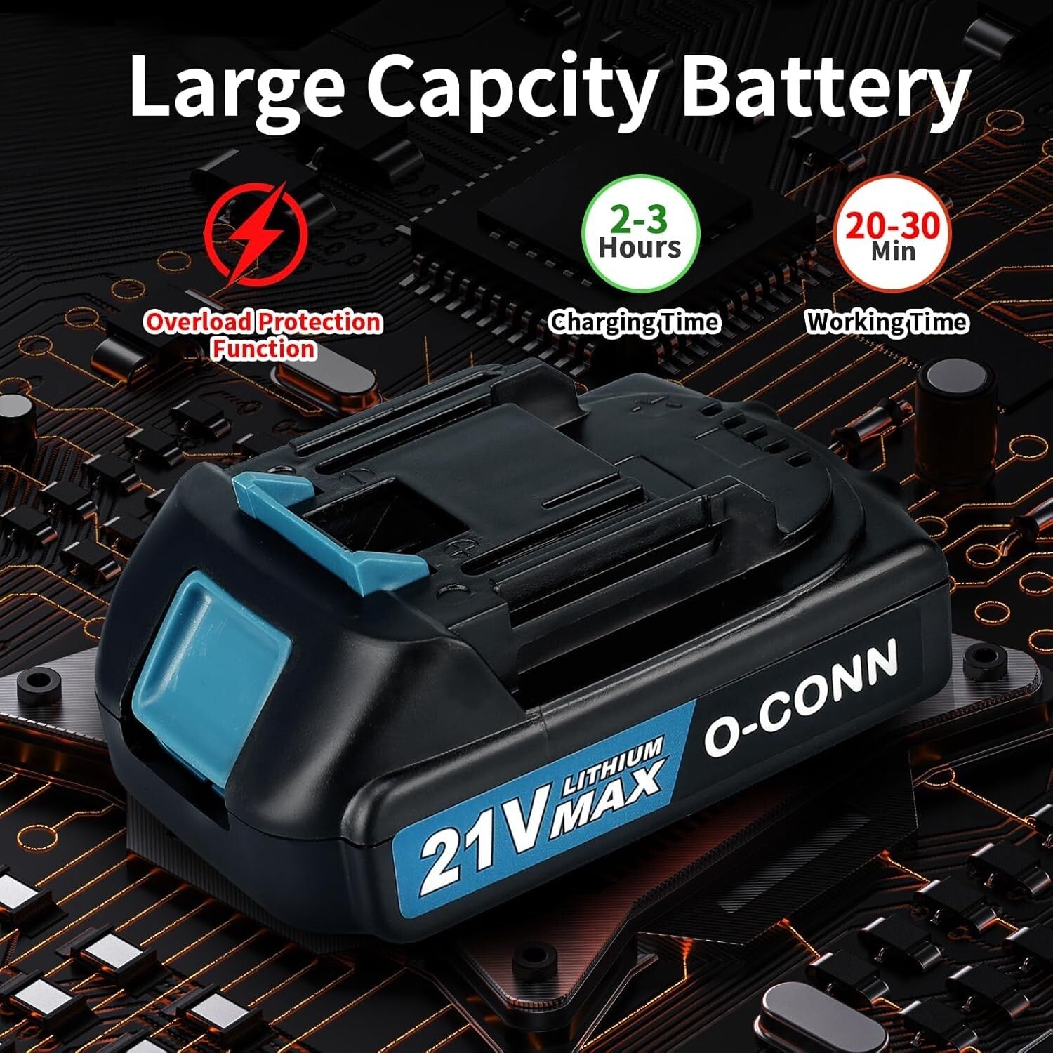 Powerful 6 Inch Cordless Mini Chainsaw with Auto Lubrication & Protection