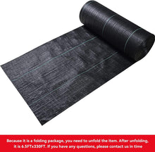 Load image into Gallery viewer, 6.5ft Wide Geotextile Weed Control Fabric - Durable, Easy Install Landscape Mat