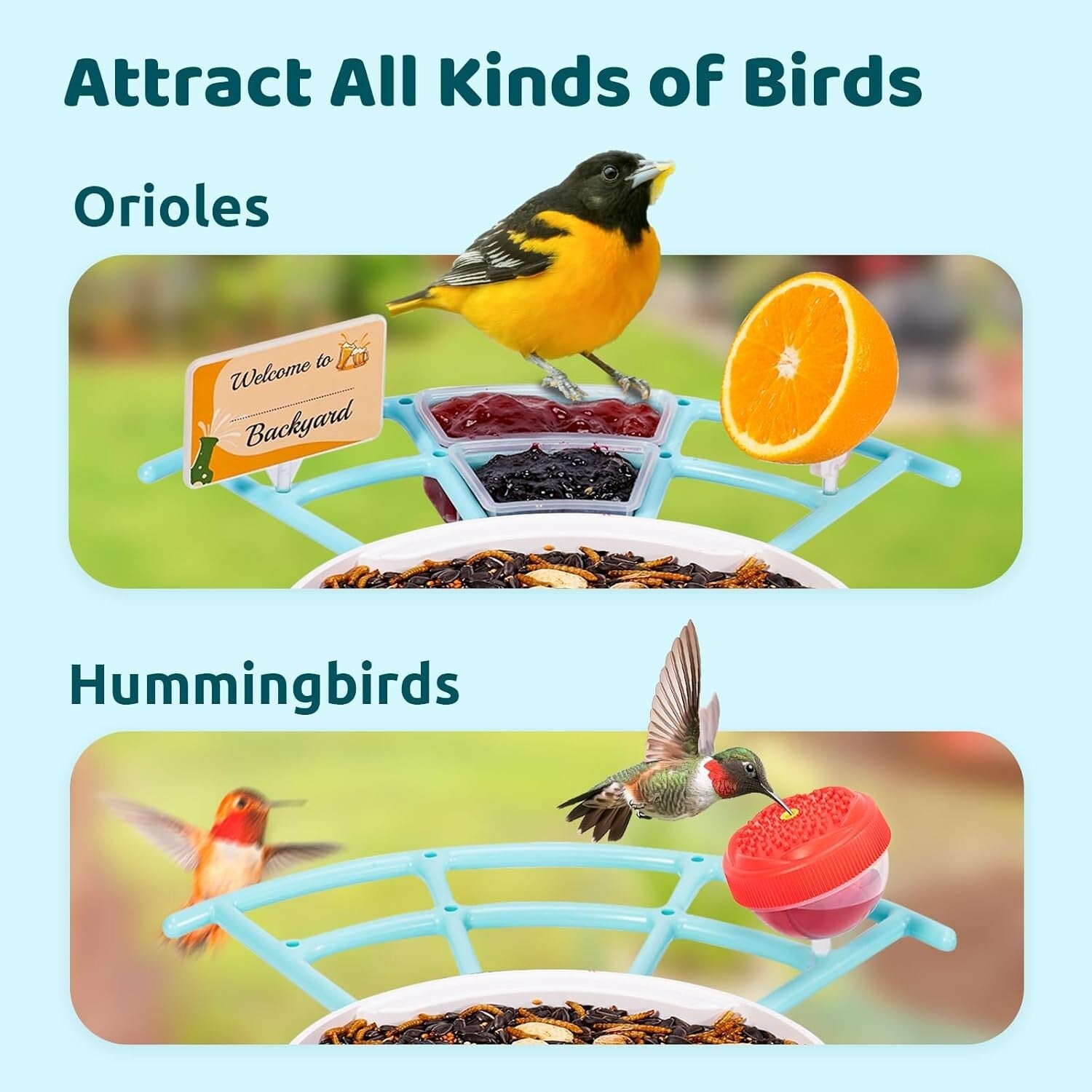 Stylish Bird Feeder with 1080P Camera & Custom Add-ons - Best Gift for Families