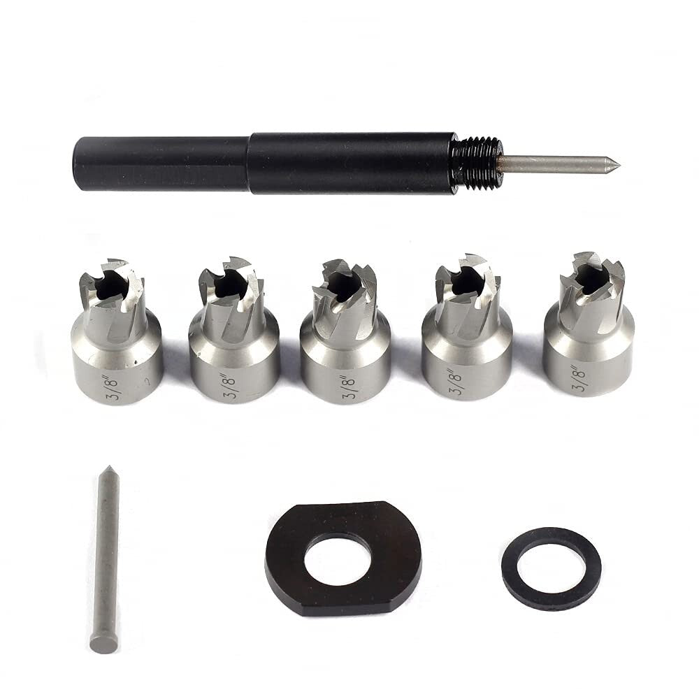 5-Pack 3/8 Inch Spot Weld Cutters for Efficient Metal Sheet Hole Drilling