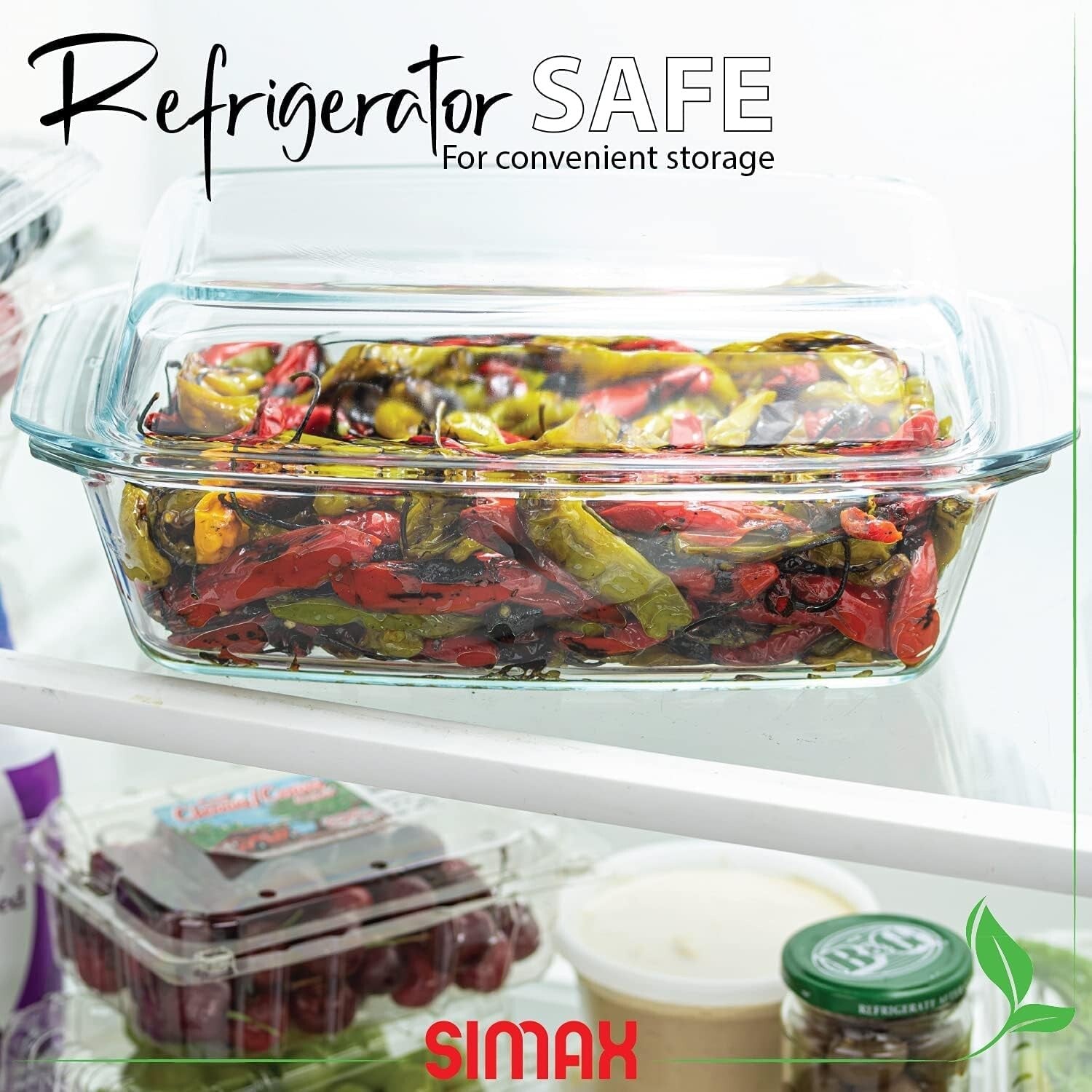 Durable 3-Quart Glass Casserole with Fitted Lid - Oven Safe & Shock Resistant
