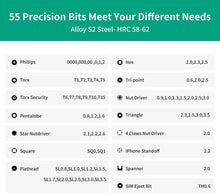 Load image into Gallery viewer, Ergonomic Magnetic Screwdriver Set: 55 Precision Bits for Electronics Repair