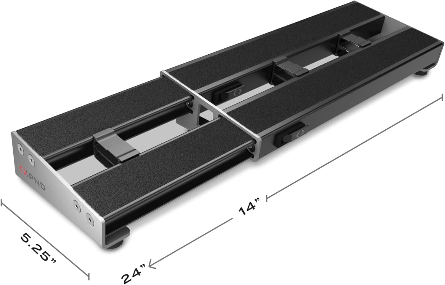 Lightweight XPND Guitar Pedalboard - Telescoping & Durable for Touring