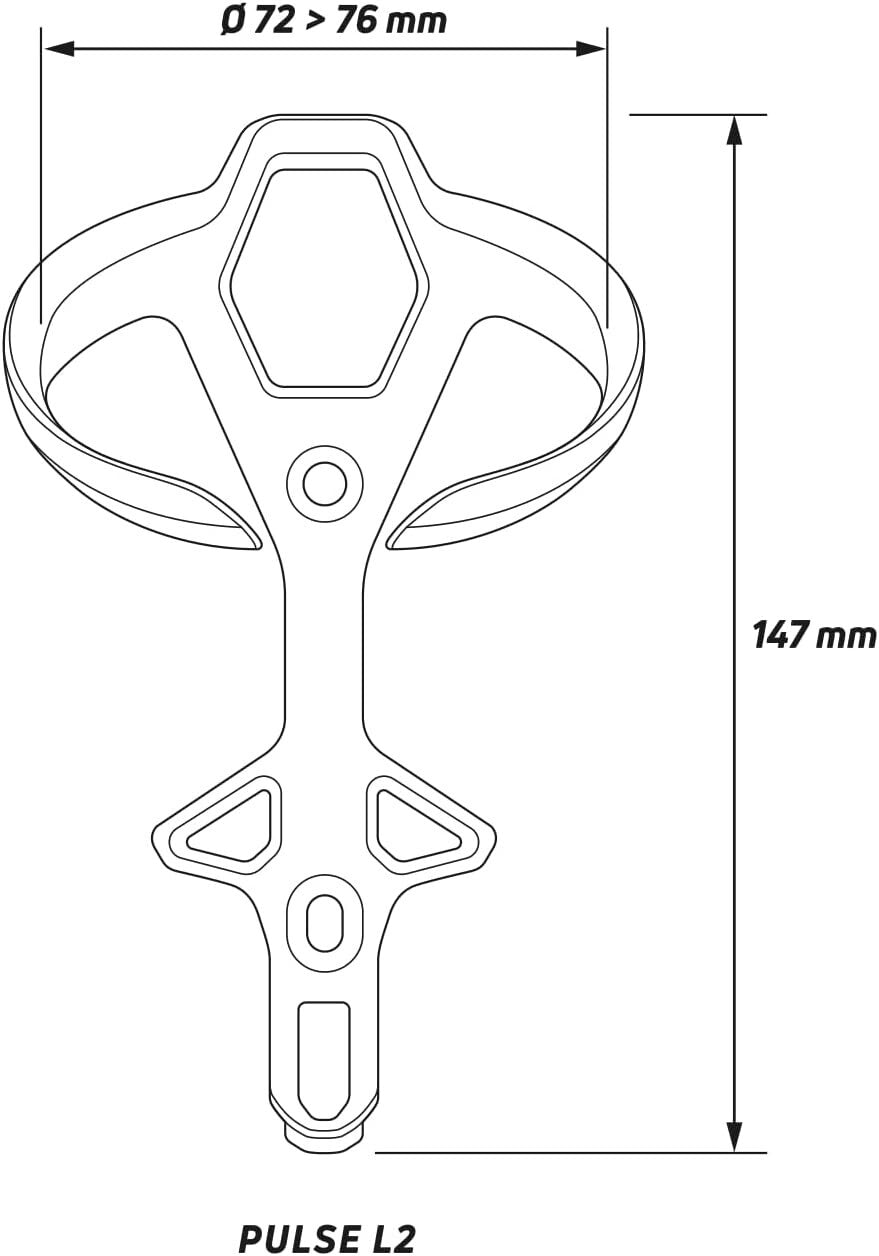 Carbon Fiber Bottle Cage in Sleek Black - Easy Insert & Removal for Cyclists