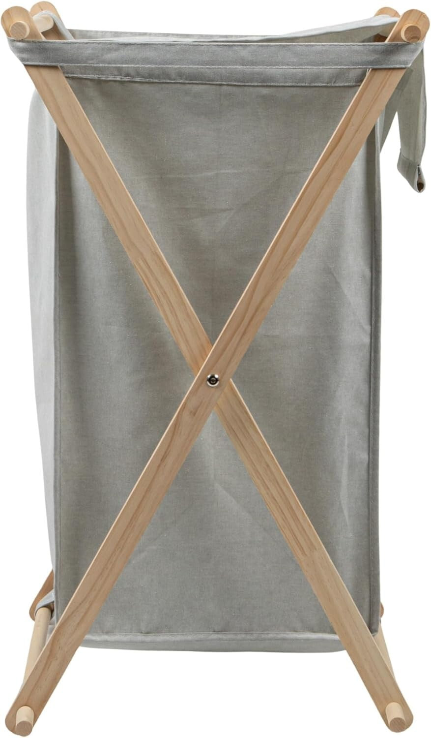 Elegant X-Frame Laundry Hamper with Removable Bag - Perfect for Small Spaces