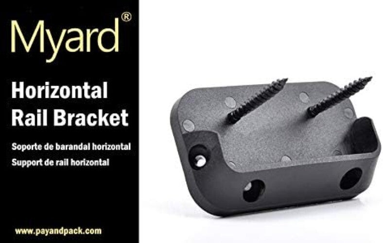 5 Pairs of Heavy-Duty Railing Brackets for 2x4 Wood Handrails - Easy Install