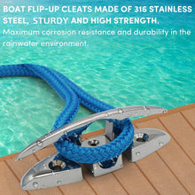 Load image into Gallery viewer, Durable 316 Stainless Steel Boat Cleats - Folding Design, Easy Installation