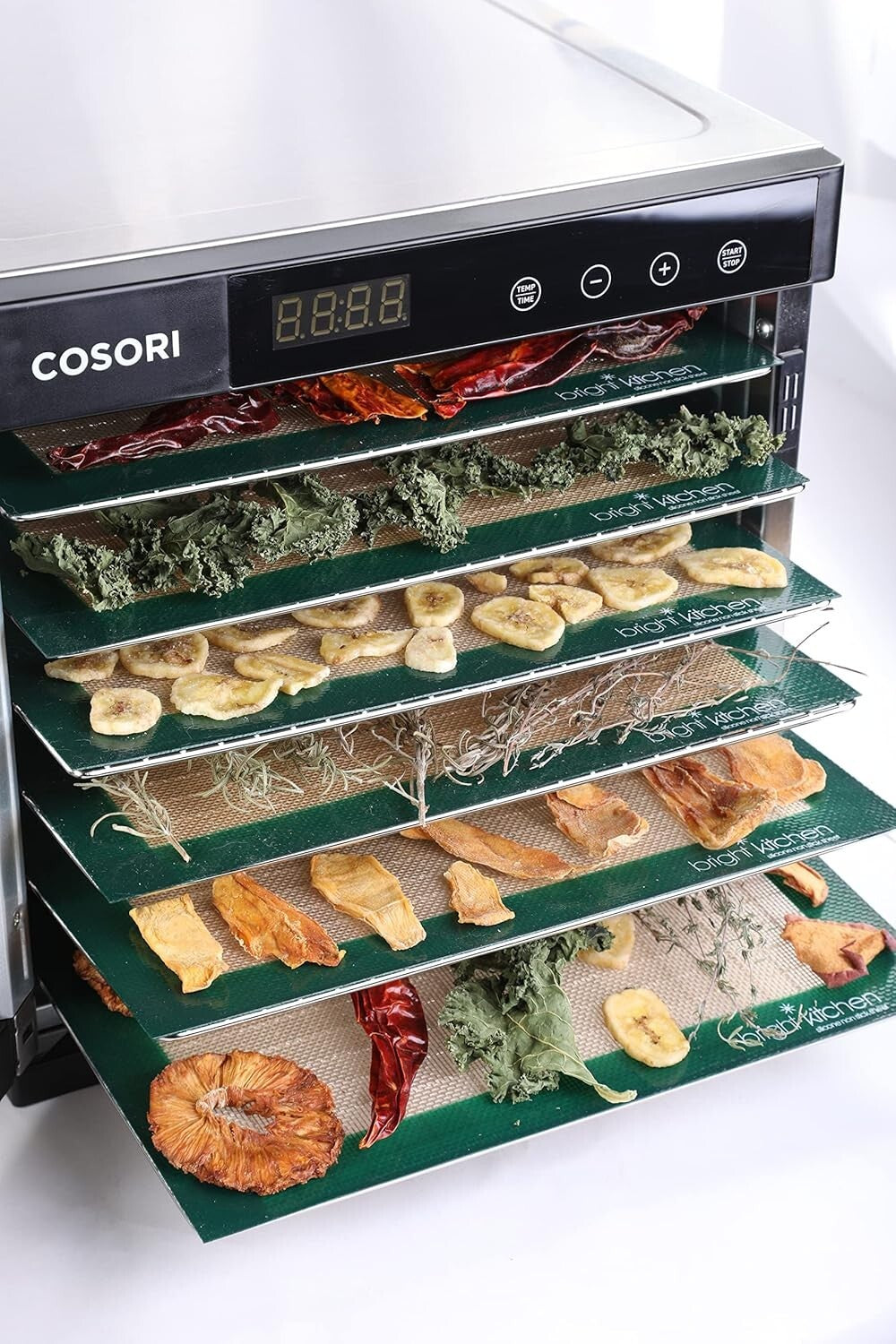 Compatible 6 Pack Stainless Steel Dehydrator Trays – 12" x 13" - No More Plastic