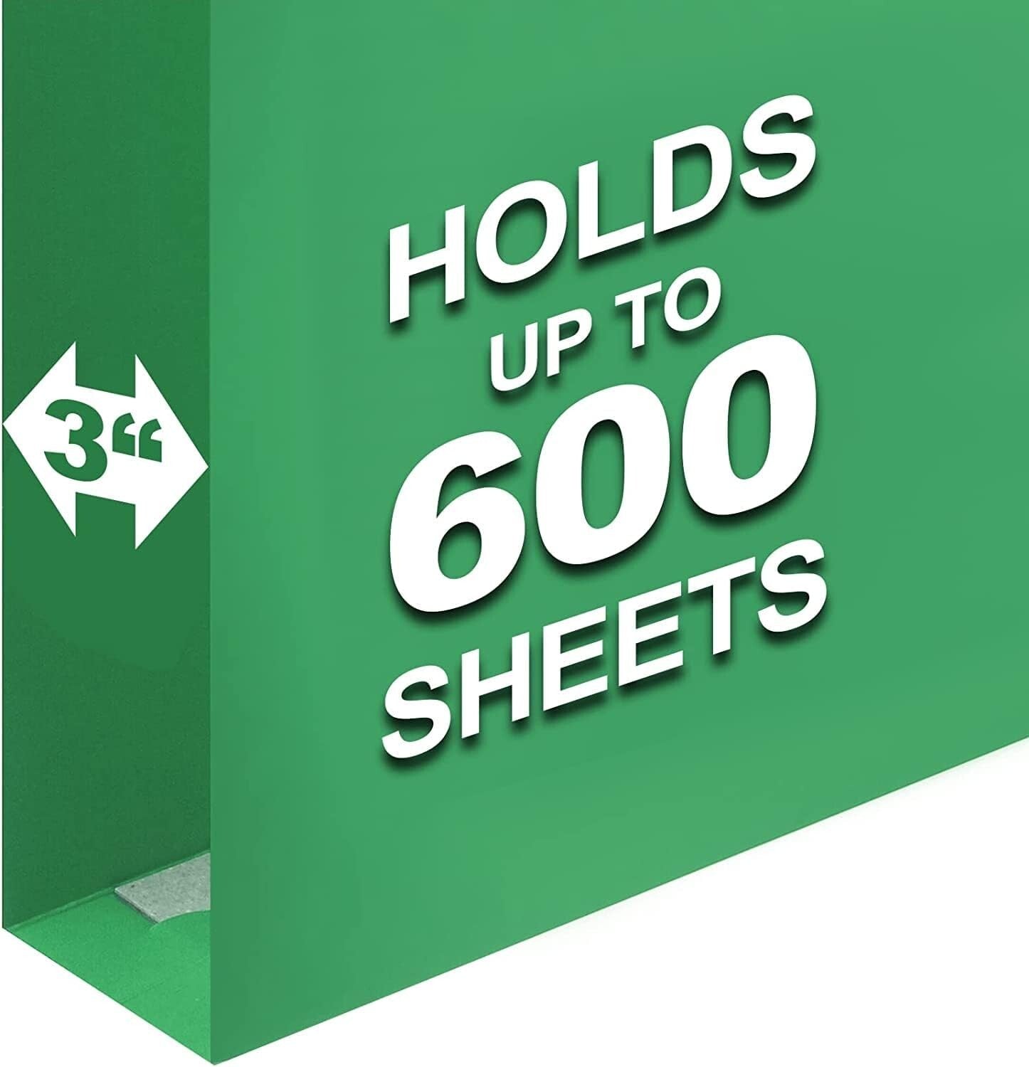 Heavy Duty Hanging File Folders - 60 Pack with 3-Inch Expansion & Premium Hooks