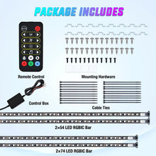 Load image into Gallery viewer, 256 LED Multi-Color Underbody Light Strips with Music Sync and Waterproof Design