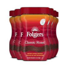 Load image into Gallery viewer, Classic Roast Instant Coffee - 12 Ounces, Pack of 6 - Quick &amp; Smooth Flavor