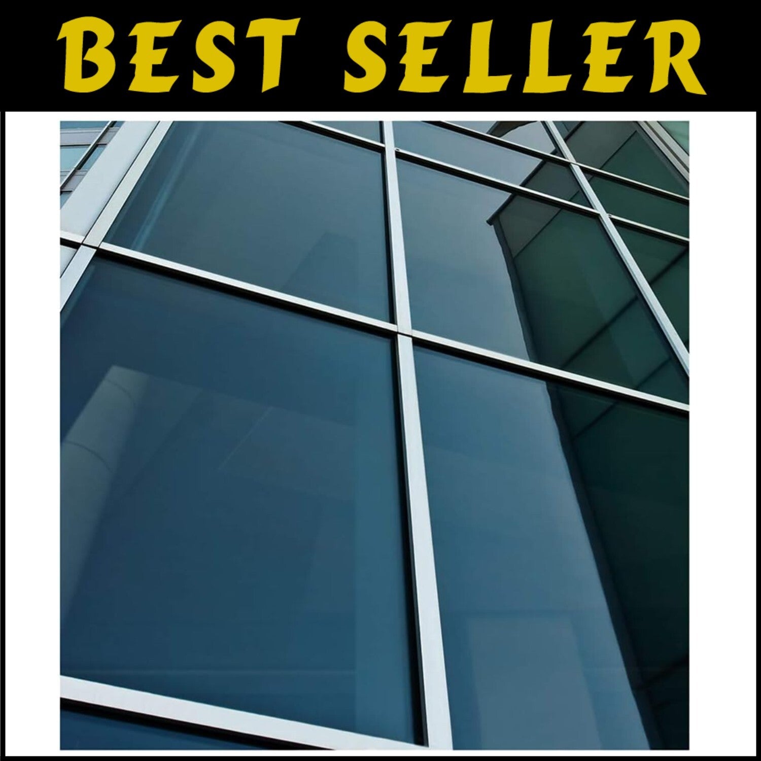 DIY Black Window Film - 36in x 50ft for Effective Heat Rejection & Minimal View