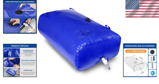 Emergency Preparedness: 2000L Portable Water Bladder – Fire & Drought Resistant