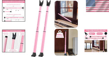 Load image into Gallery viewer, Premium 2-Pack Modern Pink Door Security Bar - Enhanced Protection Anywhere