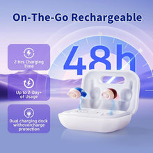 Load image into Gallery viewer, Mini Rechargeable Hearing Aids with Adaptive Noise Cancellation - 2+ Days Use