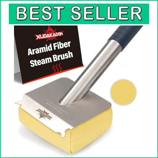 Yellow Bristle-Free Grill Brush with Replaceable Head - Ultimate Cleaning Tool
