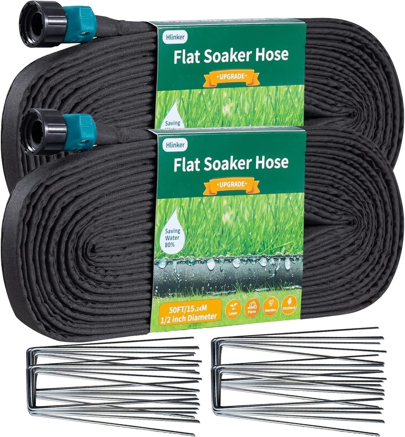 Sustainable 100 ft Linkable Soaker Hose - Optimize Your Garden Irrigation System