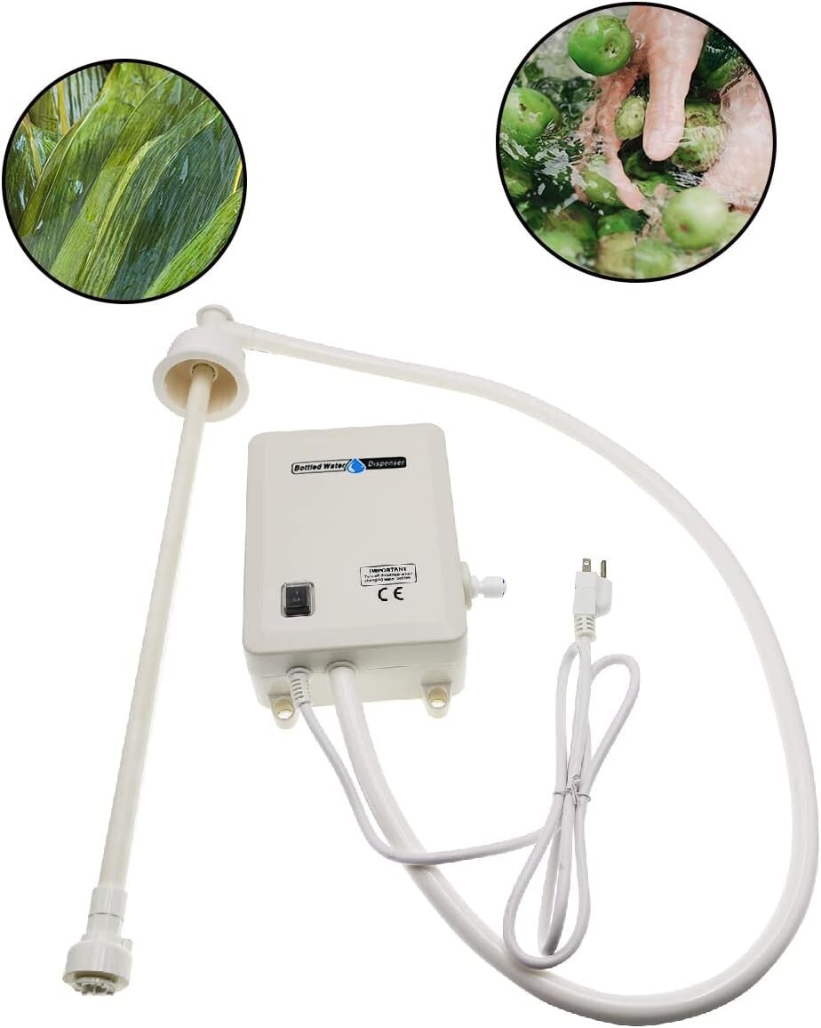 Electric 5-Gallon Water Pump System - Quiet Wall-Mounted Dispensing Solution