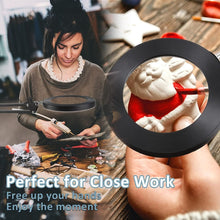 Load image into Gallery viewer, Professional Quality 10X Glass Magnifier with Adjustable Clamp &amp; Eye Protection