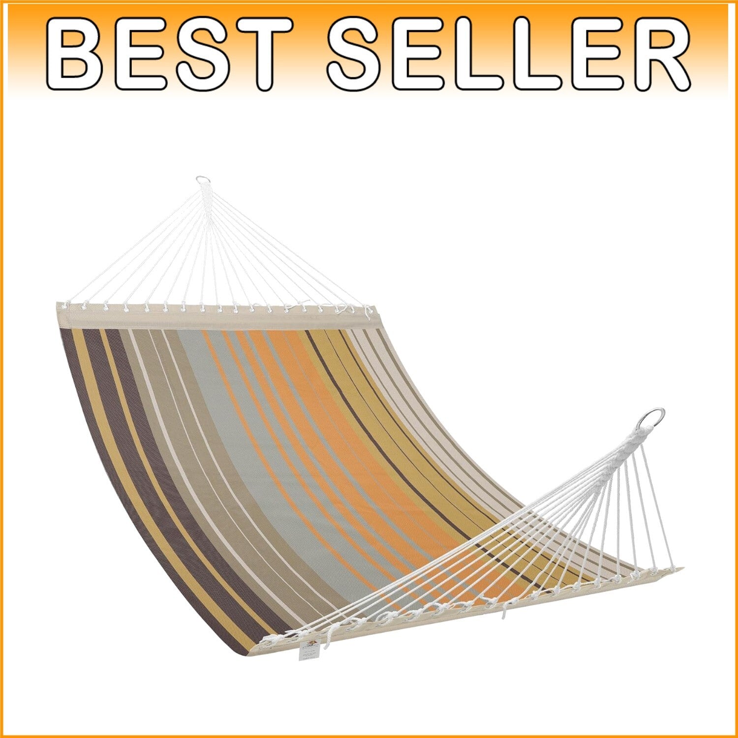 Double Hammock with Concealed Support Bar – 450 lbs Capacity, Quick Dry Fabric