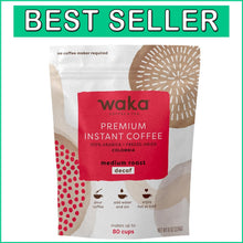 Load image into Gallery viewer, Vegan-Friendly Waka Instant Coffee - 100% Arabica, Perfect for Iced or Hot