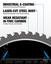 Load image into Gallery viewer, High Density 10-Inch 50 Teeth Circular Saw Blade for Angle Iron &amp; EMT Conduit