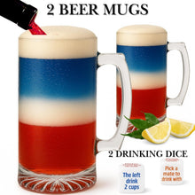 Load image into Gallery viewer, Classic German Style Beer Stein Set - Perfect for Oktoberfest and Home Parties