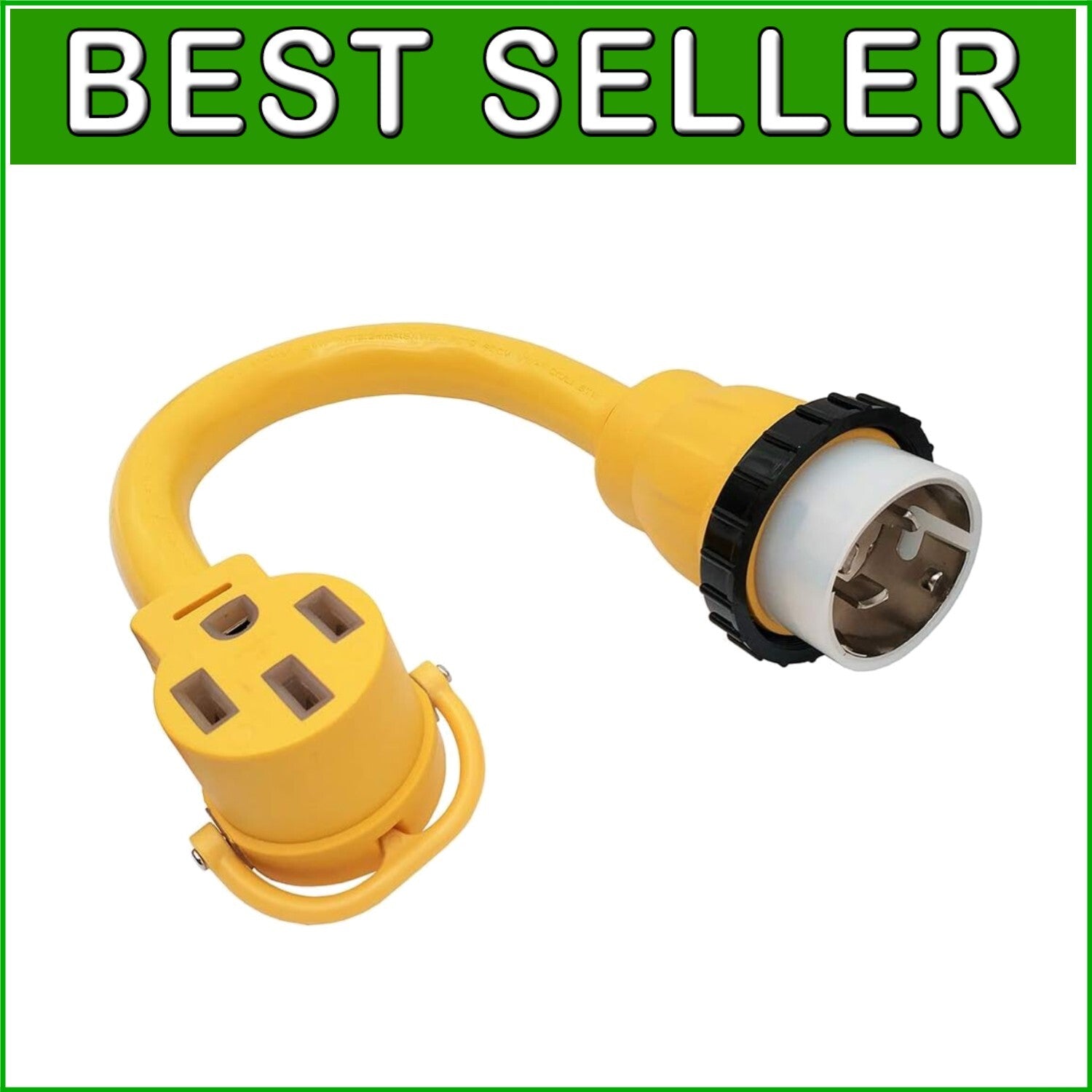 1.5FT 50A Shore Power Adapter NEMA SS2-50P/14-50R for RV & EV Charging