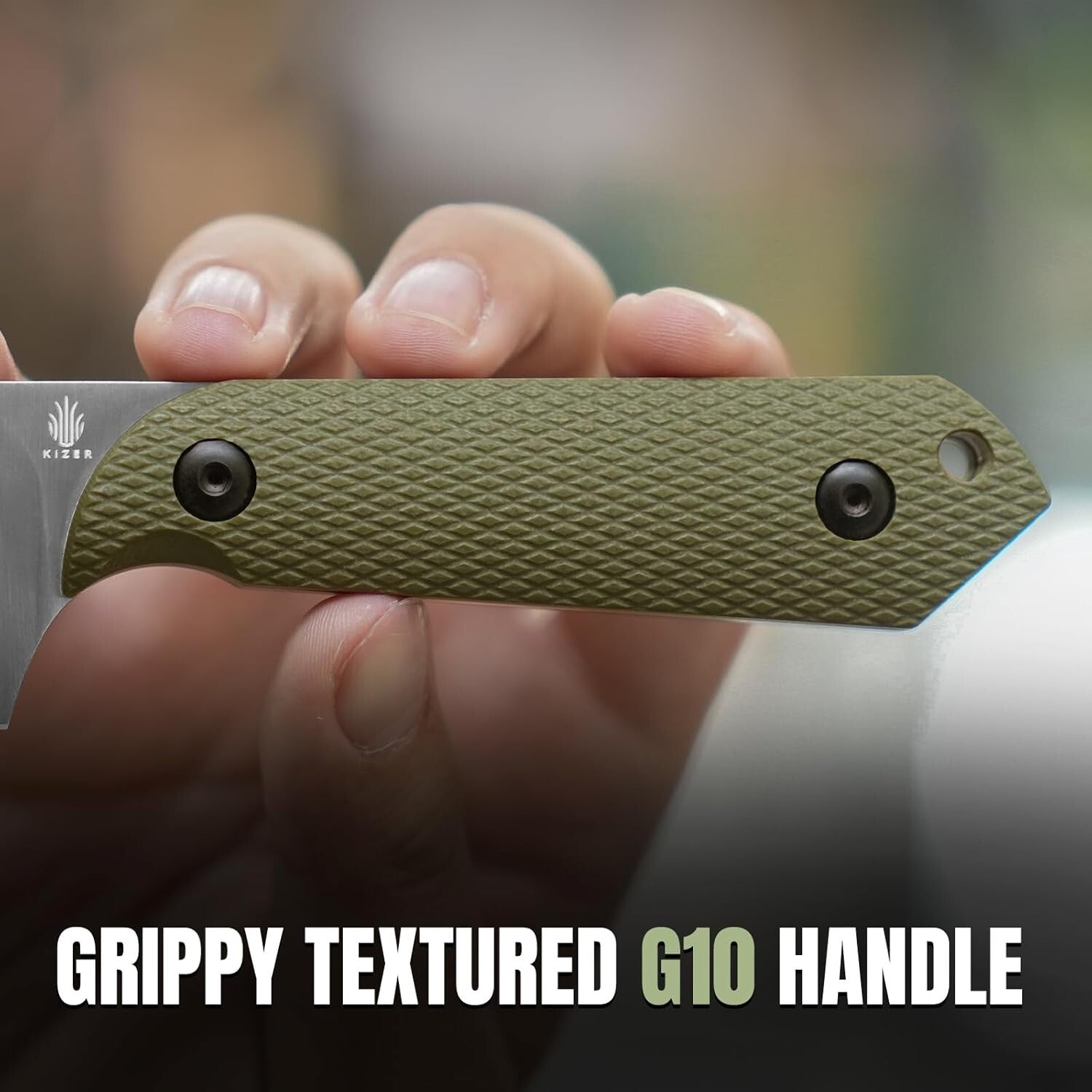 3.84” D2 Steel Harpoon Knife - Lightweight EDC Fixed Blade for Survival & Hiking