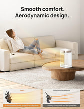 Load image into Gallery viewer, Oscillating Electric Heater with Digital Thermostat - Safe &amp; Portable 1500W