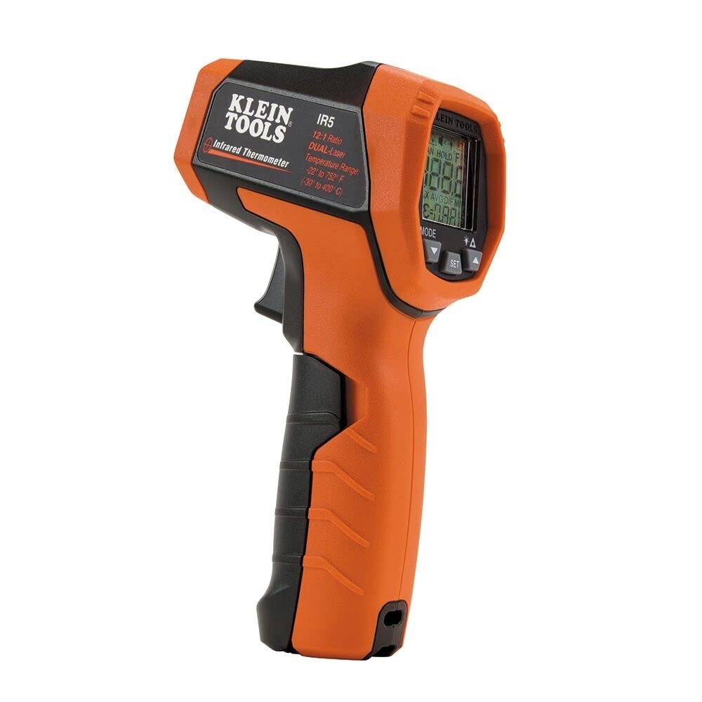 Advanced Digital Thermometer Gun with Dual Laser & Backlit Display, -22F to 752F