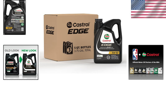Advanced EDGE 5W-30 Full Synthetic Motor Oil, 3 Pack - Engine Longevity Solution