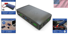 Load image into Gallery viewer, Compact Bolt Car Jump Starter with Emergency Floodlight &amp; USB Charger - Gray