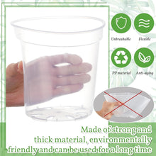 Load image into Gallery viewer, Versatile 12-Pack Clear Nursery Pots with Drainage for Indoor and Outdoor Plants