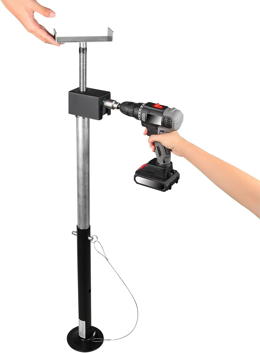 Durable 2-Pack RV Leveling Jacks - Adjusts from 20" to 48" with 5000 lb Capacity