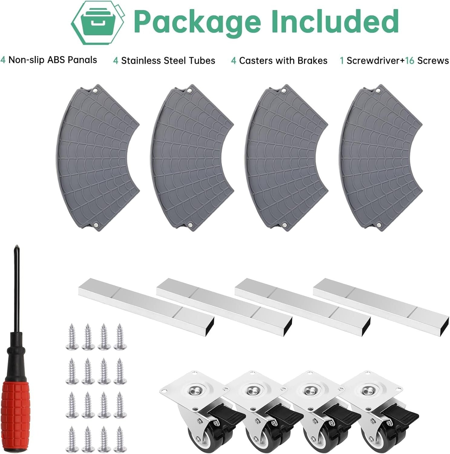 Adjustable Plant Roller Base with Wheels - 440 lbs Capacity for Large Planters