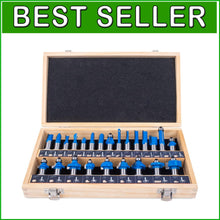 Load image into Gallery viewer, 1/2 Inch Router Bit Set - 24 Durable Pieces for Versatile Woodworking Projects