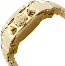 Load image into Gallery viewer, 200m Water Resistant Diver's Chronograph Watch with Blue Dial &amp; Gold Tone Band
