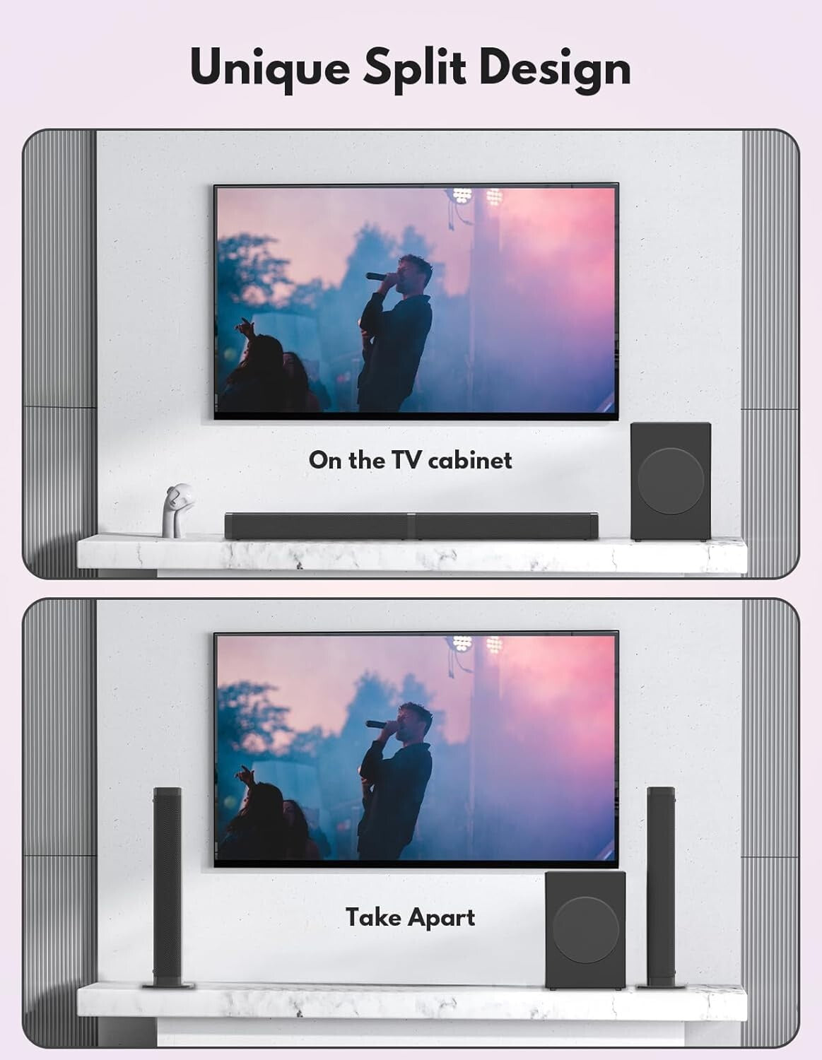 Bluetooth 5.0 Surround Sound Bar with Subwoofer – 10 EQ Modes & Remote Control