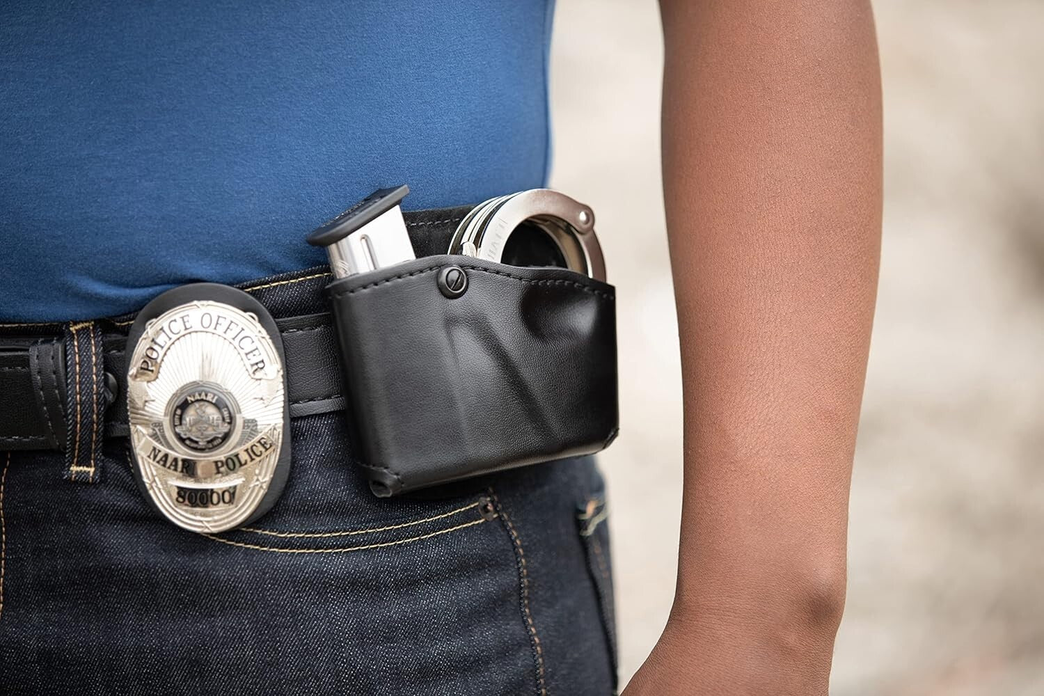 Adjustable Holster Pouch for Handcuffs & Glock Magazines - Right Hand Wear