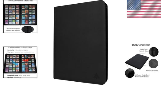 Premium 1024 Card Binder with Side Loading Pockets - Ideal for Collectors
