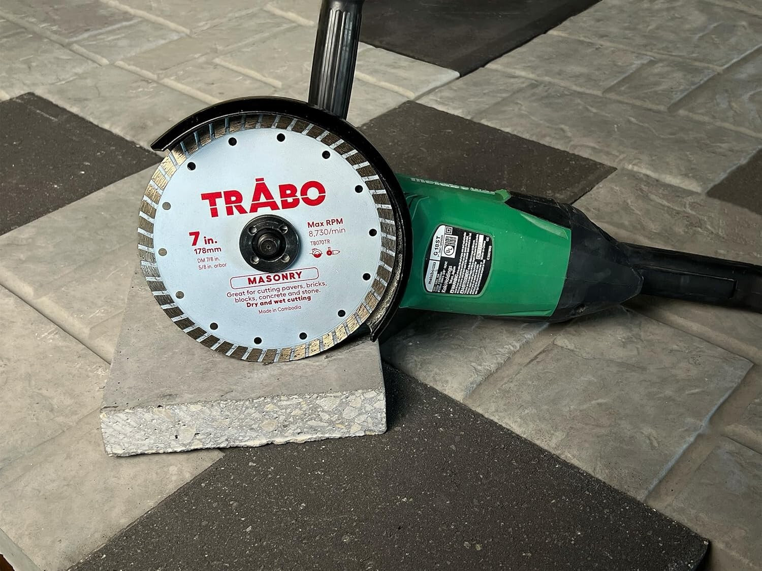 Durable 7-Inch Turbo Rim Diamond Blades - Ideal for Masonry & Metal Cutting