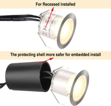 Load image into Gallery viewer, Durable LED Deck Lighting Kit - 16 Warm White Lights with Black Protective Shell