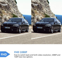 Load image into Gallery viewer, 10-Inch Full HD Touchscreen Mirror Dash Cam - Waterproof Dual Lens with G-Sensor