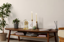 Load image into Gallery viewer, Elegant Analog Clock with Revolving Pendulum &amp; Brass Finish - Tabletop Design
