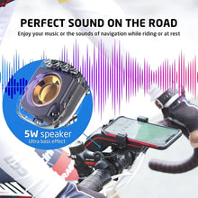 Load image into Gallery viewer, High-Quality Bluetooth Speaker Bike Mount with LED Light &amp; 5000mAh Battery