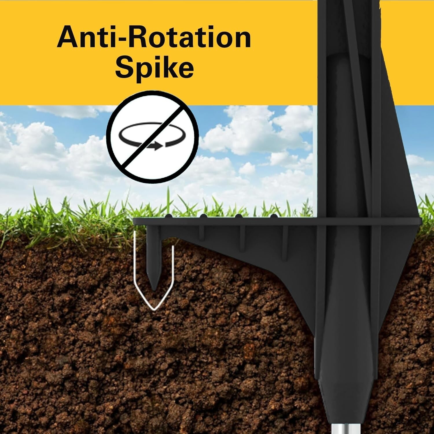 Lightweight & Durable 4-Inch Step-In Fence Post - Ideal for Electric Fencing