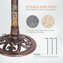 Load image into Gallery viewer, Lightweight Antique Garden Bird Bath with Solar Fountain for Wildlife Attraction