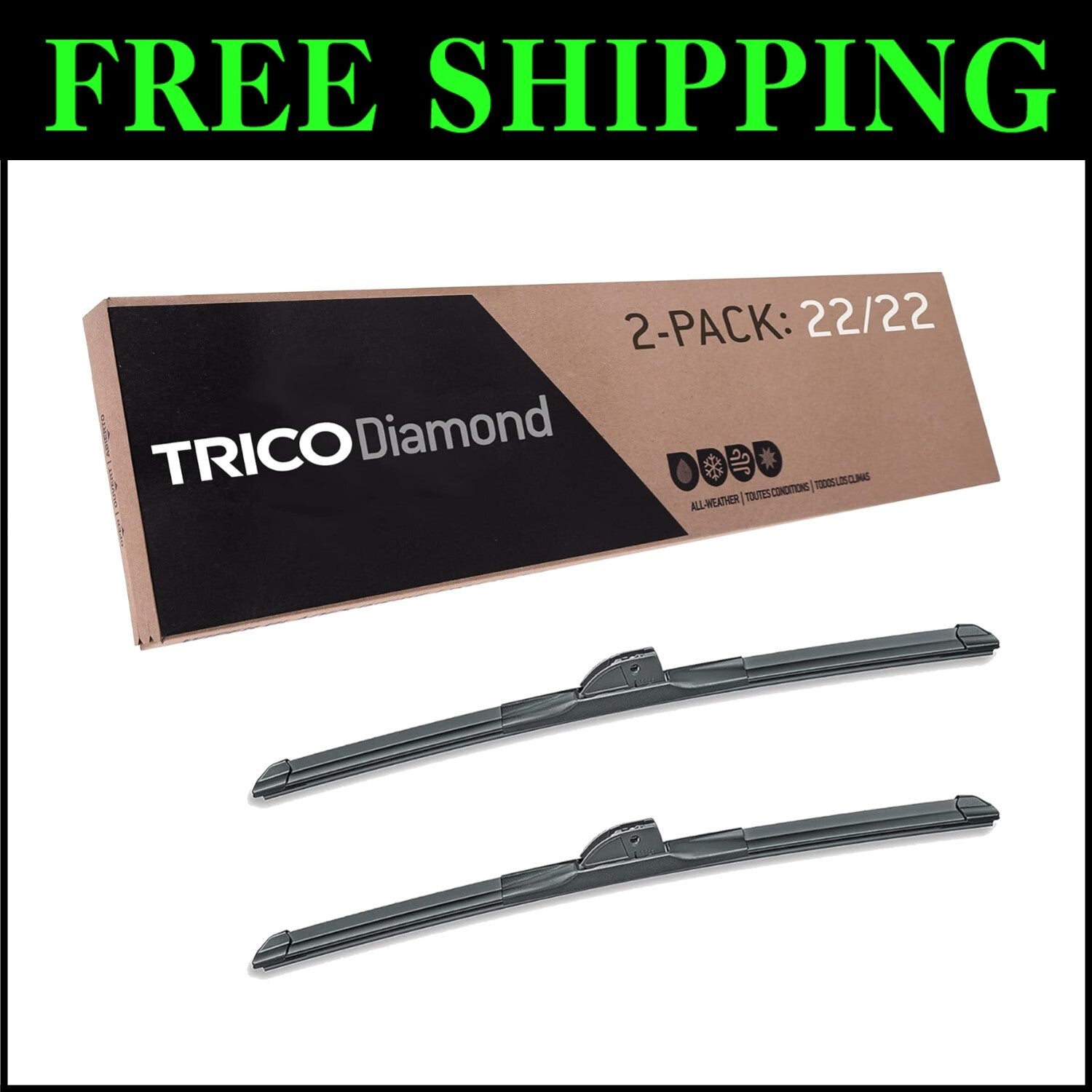 Effortless Installation 22" Wiper Blades for Optimal Visibility in Any Weather